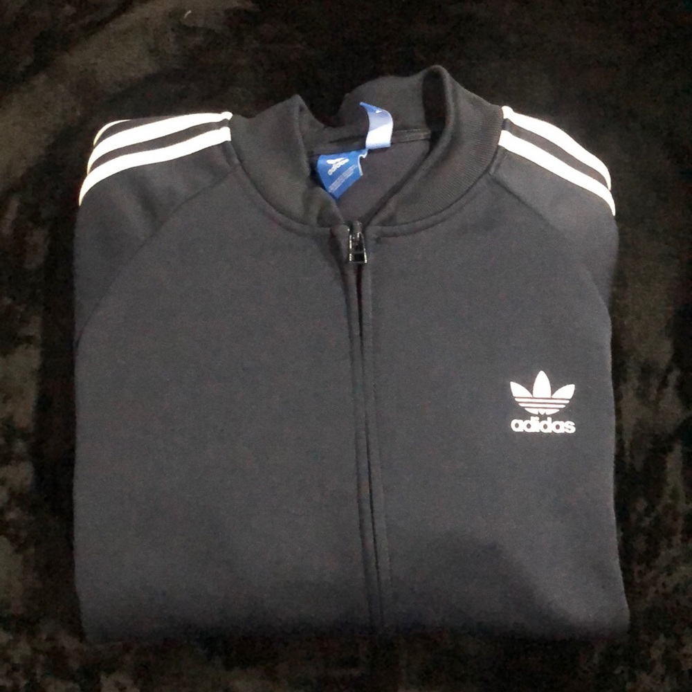 Navy Blue Adidas Track Jacket